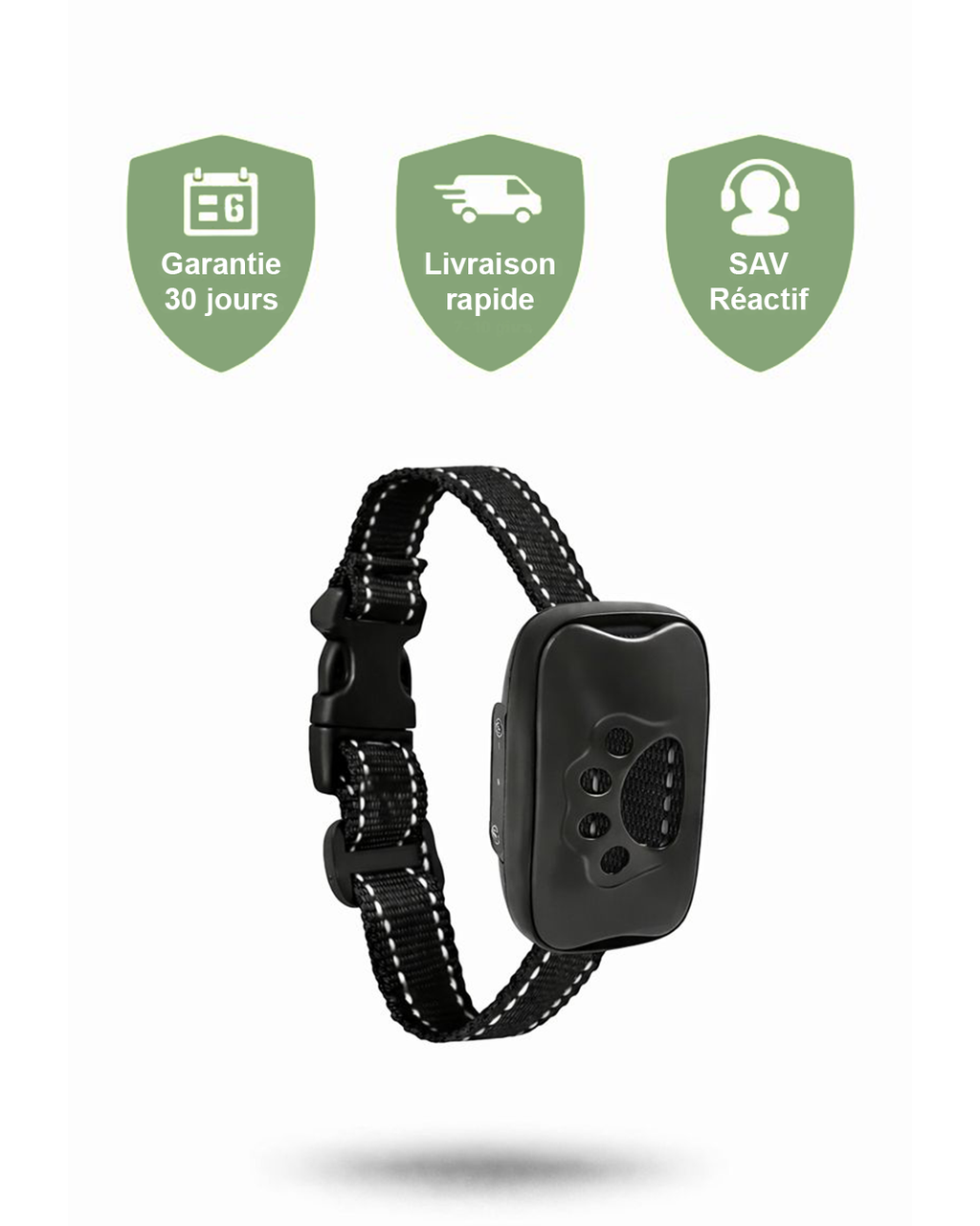 Pet Dog anti Barking Device USB Rechargeable Dogs Training Collar Ultrasonic Stop Barking Vibration anti Bark Collar