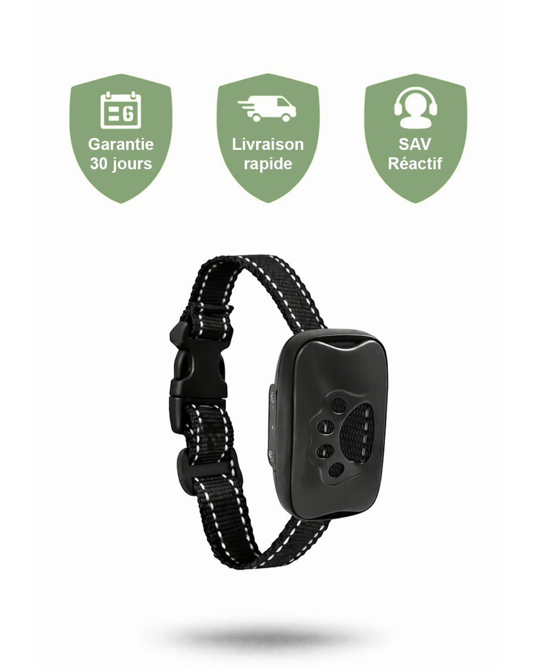 Pet Dog anti Barking Device USB Rechargeable Dogs Training Collar Ultrasonic Stop Barking Vibration anti Bark Collar